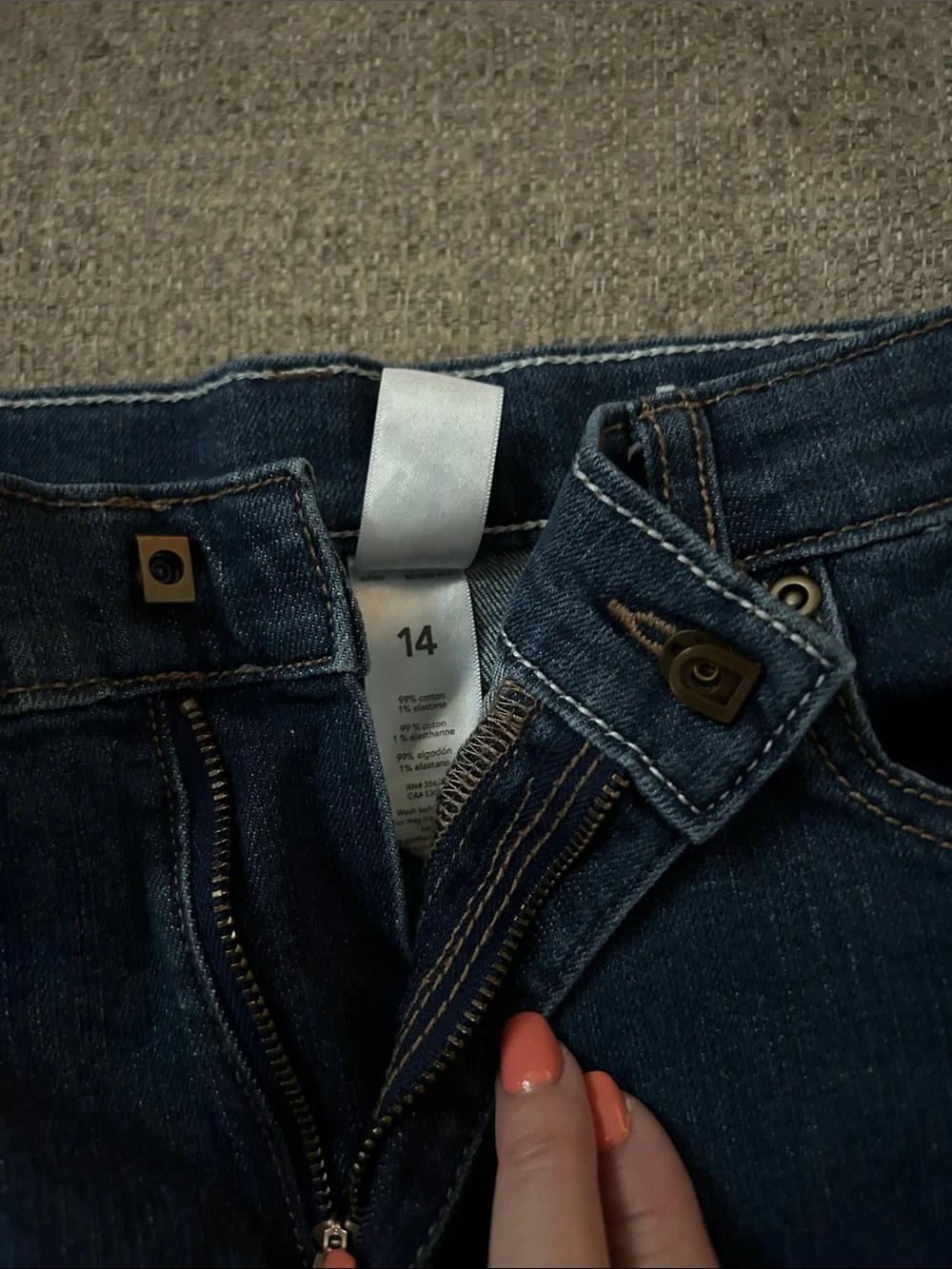 Boys Dark Blue Straight-Leg skinny Jeans